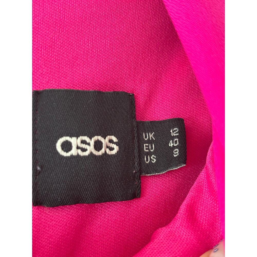ASOS Sleeveless Pink Shift Dress Size 8 - Picture 3 of 7
